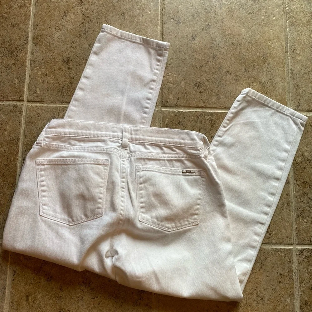 LRL Lauren Jeans - White modern cropped jeans, Size: 2